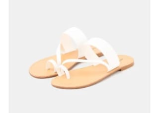 Sandalias planas de tira cruzada de mujer TEX por 4.99€.