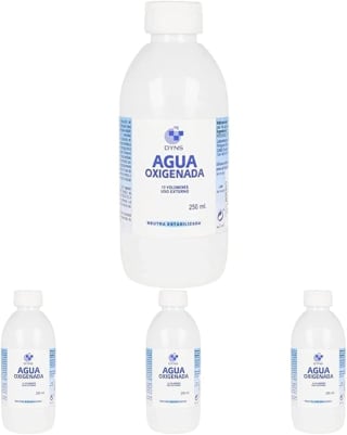 4 botes de Agua Oxigenada Dyns de 250ml por solo 3,20€