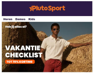 Tot 80% korting in de sale van Plutosport