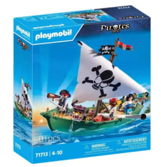 Playmobil barco pirata (71713) con 3 figuras de piratas por 32,29€