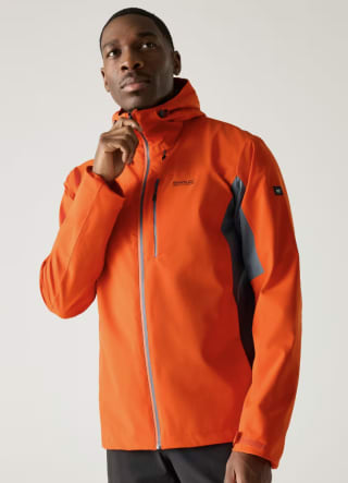Chaqueta Senderismo Hombre Impermeable Regatta Birchdale Naranja por 36€