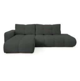 Canape d'angle gauche convertible SOHA tissu gris à 799,99€