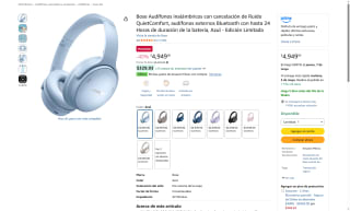Bose Audífonos QC por $4,454 | Oferta Amazon