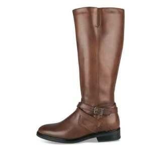 Bottes Marron Femme CUIR motif Uni Fermeture éclair MEGIS ELEGANT à 25€