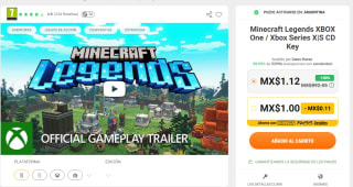 Minecraft Legends Xbox por $2 | Kinguin
