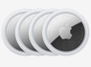 Pack de 4 de tracker connecté Apple AirTag 2e Génération à 119€
