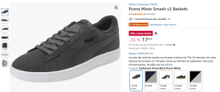 Puma Mixte Smash v2 sneakers voor €17,62 bij Amazon FR