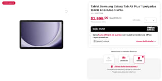 Tablet Samsung Galaxy Tab A9 Plus 11" 128GB por $2,499 | Office Depot