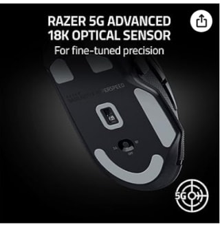 Razer Basilisk V3 X HyperSpeed Ratón inalámbrico p/juegos Oferta $33.685 en Amazon