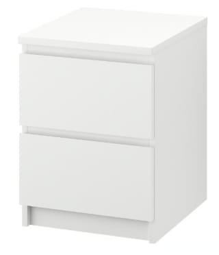 Commode 2 Tiroirs, 40x55cm à 49,99€