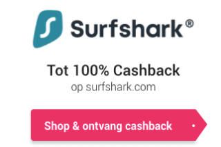 100% cashback op een Surfshark abonnement via CashbackXL