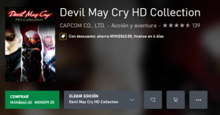 Devil May Cry HD Collection por $99 | Oferta Xbox Store
