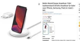 Belkin BoostCharge draadloze 15W-laadstandaard voor €22,14 bij Amazon