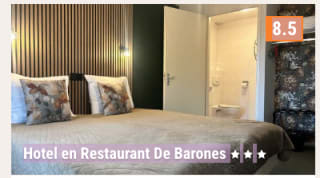 1 Overnachting met ontbijt voor 2 pers. in Hotel en Restaurant De Barones voor €129