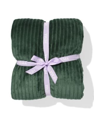 Plaid 130x150cm sherpa blauwgroen voor €9 bij de hema