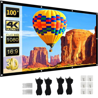 100 inch projectiescherm voor €6,79 bij Joybuy