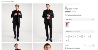 Traje Hombre Negro 36R-48R por $4,000 | Oferta Liverpool