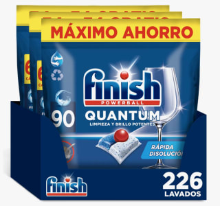 226 pastillas Finish Powerball Quantum lavavajillas por 33.26€