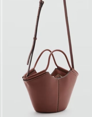 Mango Mini-crossbodytas in shopperstijl voor €27,99