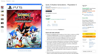 Sonic X Shadow Generations para PS5 por $418 en Amazon