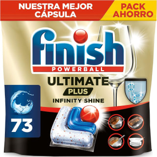 73 pastillas Finish Ultimate Plus Infinity Shine por 11.99€