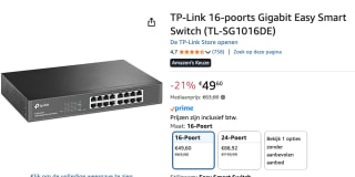 TP-Link JetStream TL-SG1016DE - Switch voor €49,60 bij Amazon