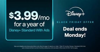 Disney+ Standard with Ads – £3.99/month for 3 Months Offer