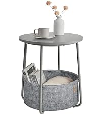 VASAGLE LILEA Coleción Mesa Auxiliar con cesta de tela por 25.97€