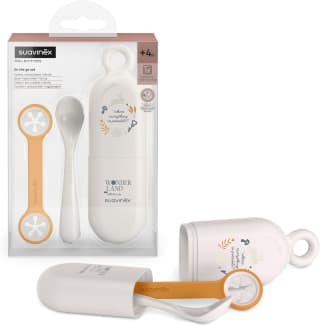 Suavinex, Set Cuchara y Estuche Portacucharas y Sujeta-baberos por 6.45€