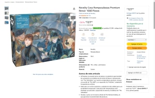 Rompecabezas Novelty 1000 Piezas por $125 | Oferta Amazon