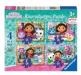 Puzzle Ravensburger Gabby's Dollhouse 4 In a Box por 5.23€