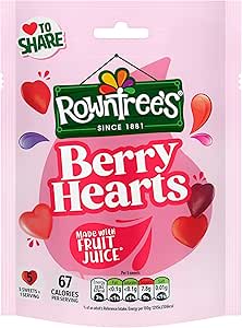 Rowntree’s Berry Hearts Sharing Bag 115g for 71p
