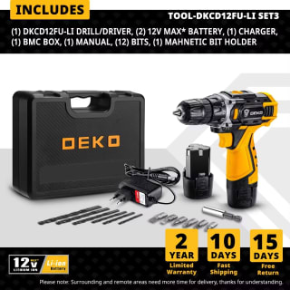 Taladro inalámbrico DEKO por 27,99€