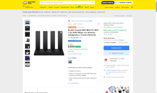Router Huawei WiFi BE3 Pro 3600 Mbps por $899 | Oferta Mercado Libre