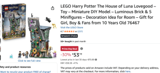 LEGO Harry Potter The House of Luna Lovegood voor €53,19 met Amazon prime