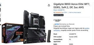 Gigabyte B850 AORUS ELITE WIFI7 moederbord voor €169 bij Amazon