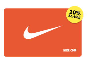 10% korting op een Nike cadeaukaart in de AH voordeelshop