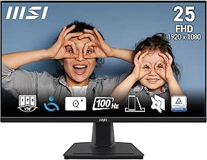 Monitor MSI PRO MP251, 24.5", FHD, 4 ms, 100 Hz por 69€