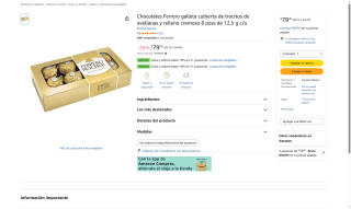 Chocolate Ferrero Rocher por $79 | Oferta Amazon
