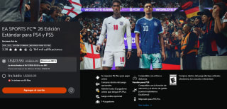 EA Sports FC 26 Estándar PS4 y PS5 por $245 | PlayStation Store