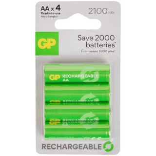 GP oplaadbare batterijen AAA of AA 4 stuks vanaf €2,88 bij de Action