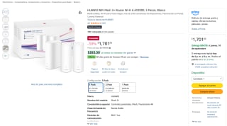 HUAWEI WiFi Mesh 3+ (3 piezas) por $1,701 en Amazon