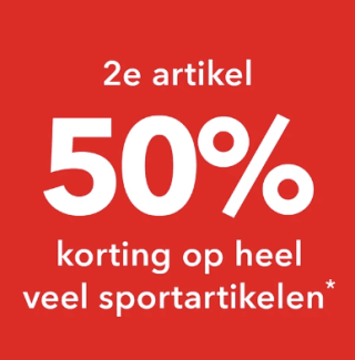 2e artikel 50% korting op sportartikelen bij Scapino