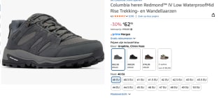 Columbia Redmond IV Low Waterproof - Wandelschoenen voor €62,95 bij Amazon