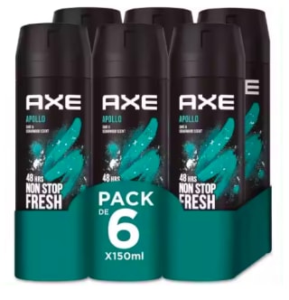 Pack 6x AXE Apollo desodorante spray 150ml por 13,69€