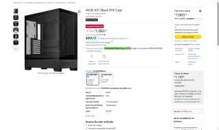 Gabinete ASUS A31 Black por $819 | Amazon