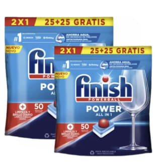 Finish Power All in 1 Pastillas Lavavajillas Pack de 100 por 23.50€