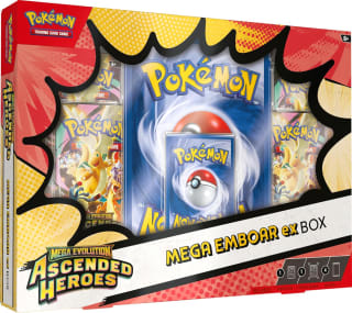 Pokémon TCG: Mega Evolution—Ascended Heroes Mega Emboar ex Box (1 Foil Promo Card, 1