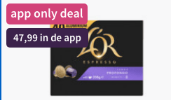 L'OR Espresso koffiecups (200 st.) voor €47,99 bij Plein