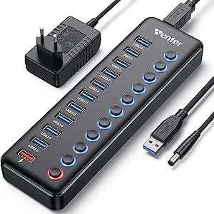 WENTER HUB USB 11 en 1 Alimentado 36W por 25,75€